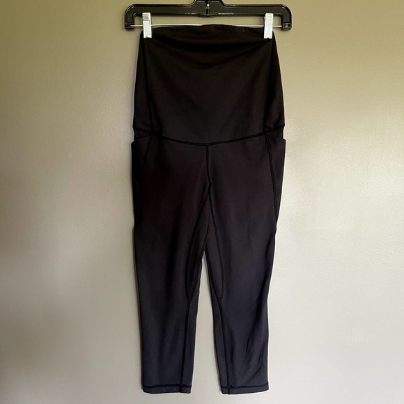Senita Athletics Mamacita Maternity Capris in Black Size XS Gym Athletic Sporty - Picture 7 of 15